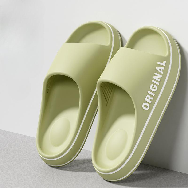 Sommartofflor för män och kvinnor med EVA-mjuk botten, molniga sandaler, lätta strandskor, lämpliga för inomhus- och utomhusbruk