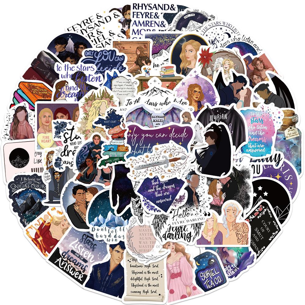 

60 шт., простые наклейки с героями мультфильмов Acotar для скейтборда, скрапбукинга, чемодан для ноутбука, детские игрушки для подростков и взрослых 60pcs