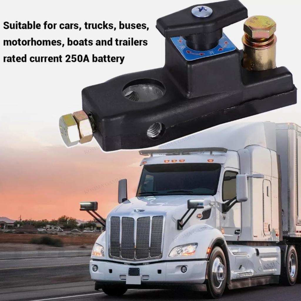 12/24V Smart Car Battery Isolator Master Main Switch Battery Shut Off Switch Battery Disconnect Switch for Car RV and Boat