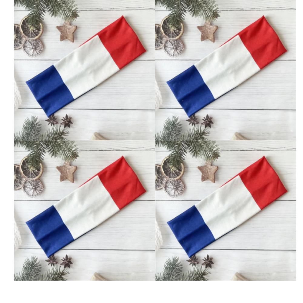 4PCS National Flag Soccer Fan Headband Hair Accessories Elastic Cheer Hairband Country Flag Headband for Fans Sports Event