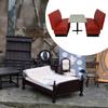 Table and Sofa Model 1:12 Scale Decorative Furniture Toy Simulation for Collectible Display Western