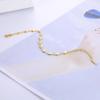 Gold Heart Chain Bracelet for Women Stainless Steel Adjustable Bracelets Summer Jewelry