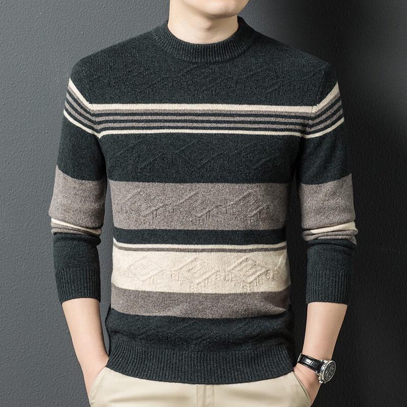 

E-Liten Men s 100% Lambswool Round Neck Sweater 190
