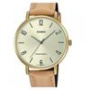 Casio STANDARD Series Classic Simple Exquisite Fashion Quartz Movement Leather Strap Japanese and Korean Watch Women's Watch Gold Dial LTP-VT01GL-9B2