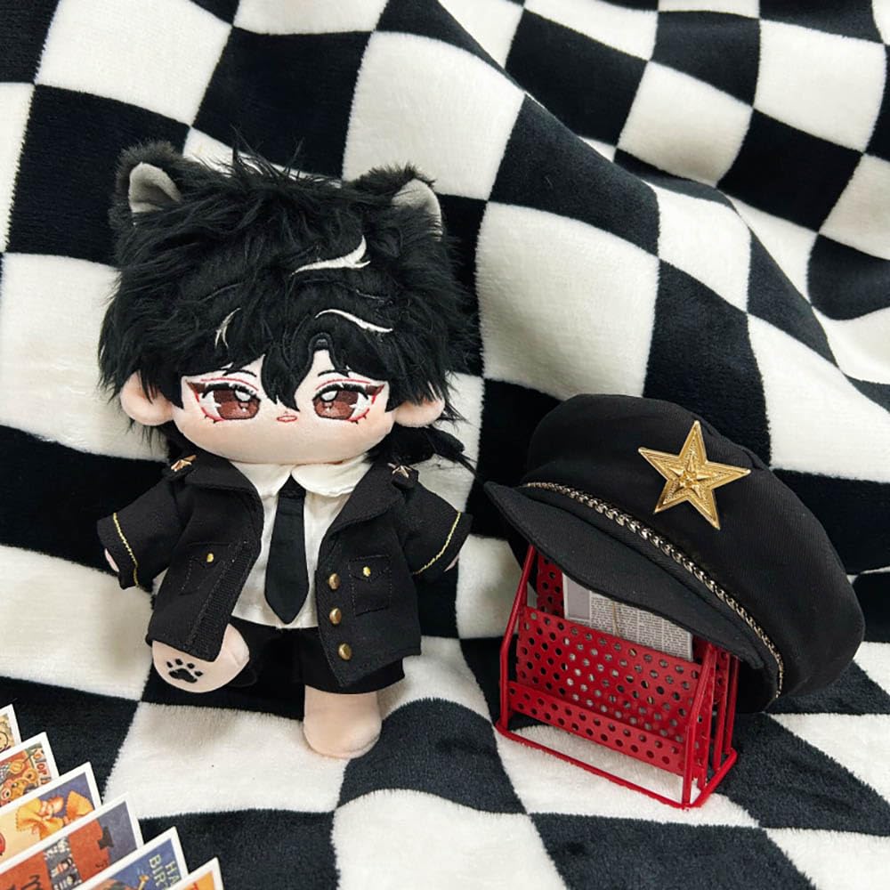 Niannyyhouse 20cm Stuffed Toy Clothes Hat Coat Dress Shirt Pants Tie Uniform Set Cotton Doll Dress Up Changeable Clothes Doll Accessories