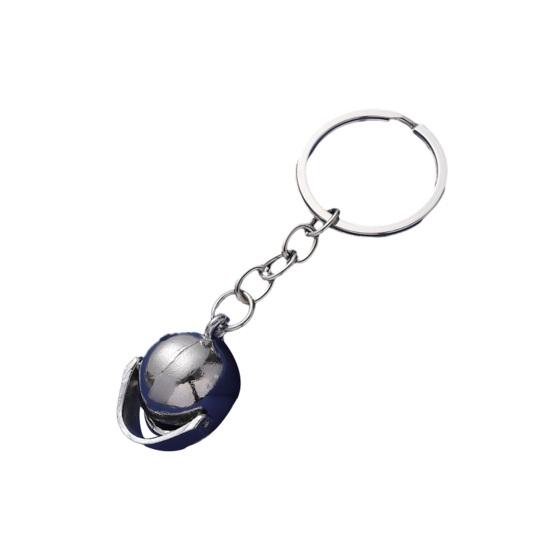 

Keychain Pendant Mini Motorcycle Helmet Key Chain Helmet-Shaped Key Holder Bag Charm Motorcycle Car Accessory срібний