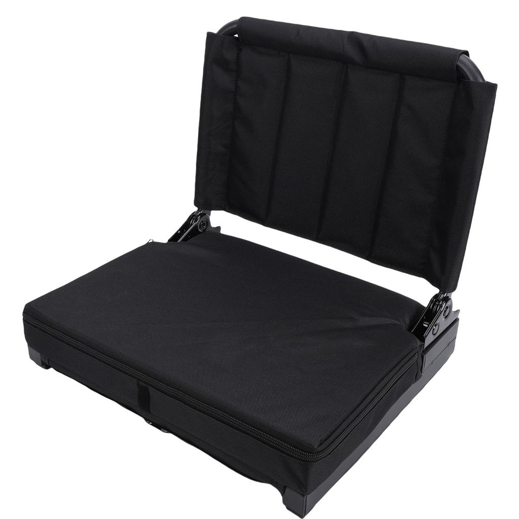  , foldable, portable stadium seat with ergonomic lumbar support, 5   angles, quick folding, carrying strap, iron and