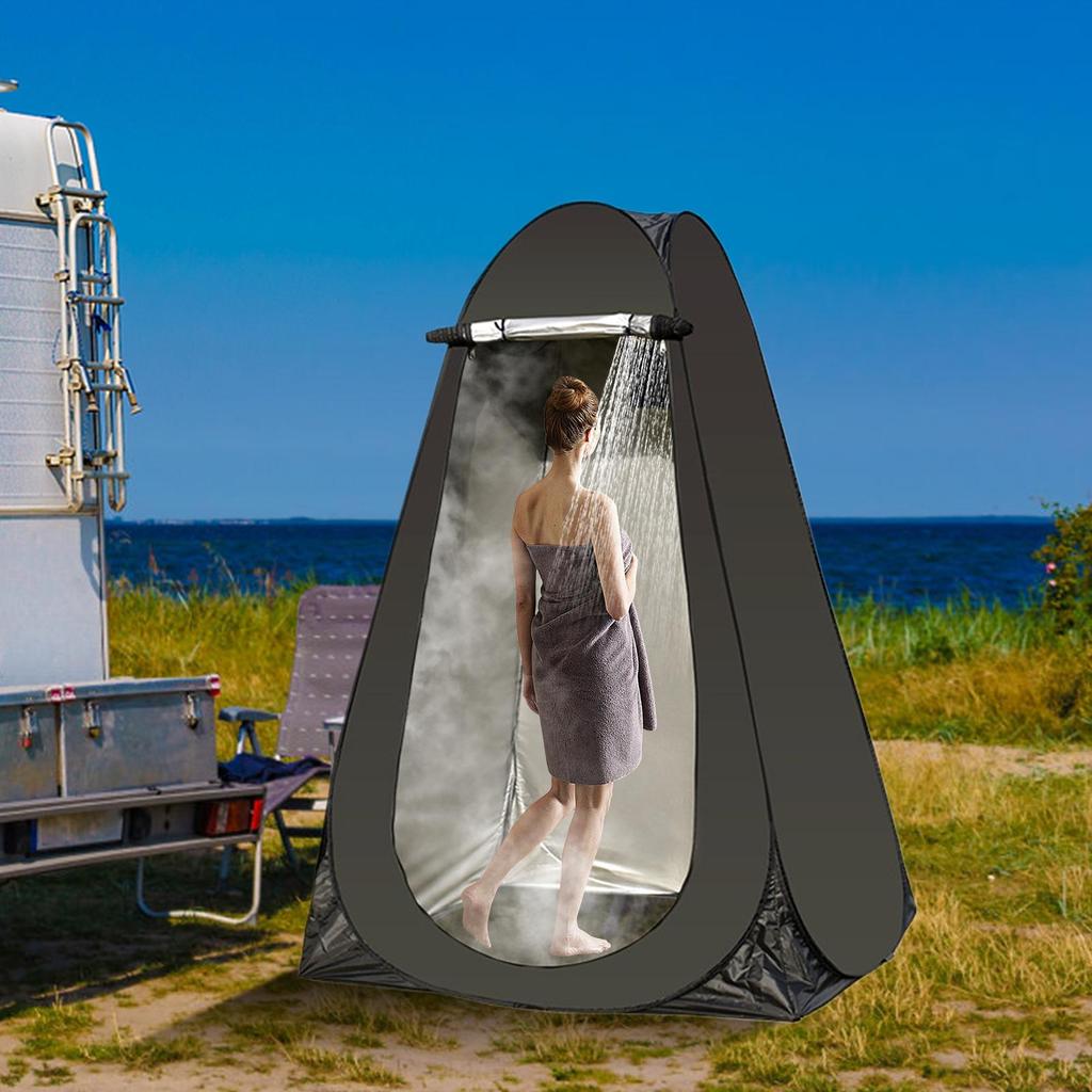 Portable Privacy Shower Tent Outdoor Waterproof Changing Room Shelter for Camping Hiking Beach Toilet Shower Bathroom