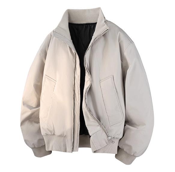 

Новая хлопковая куртка мужская зимняя утолщенная теплая куртка-пилот американская короткая с воротником-стойкой бейсбольная хлопковая куртка 5XL