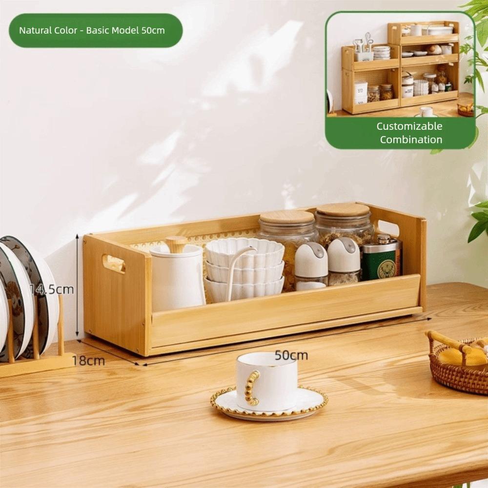 Large Capacity Desktop Storage Rack Stackable Countertop Rack New Dining Table Rack  Desktop Use