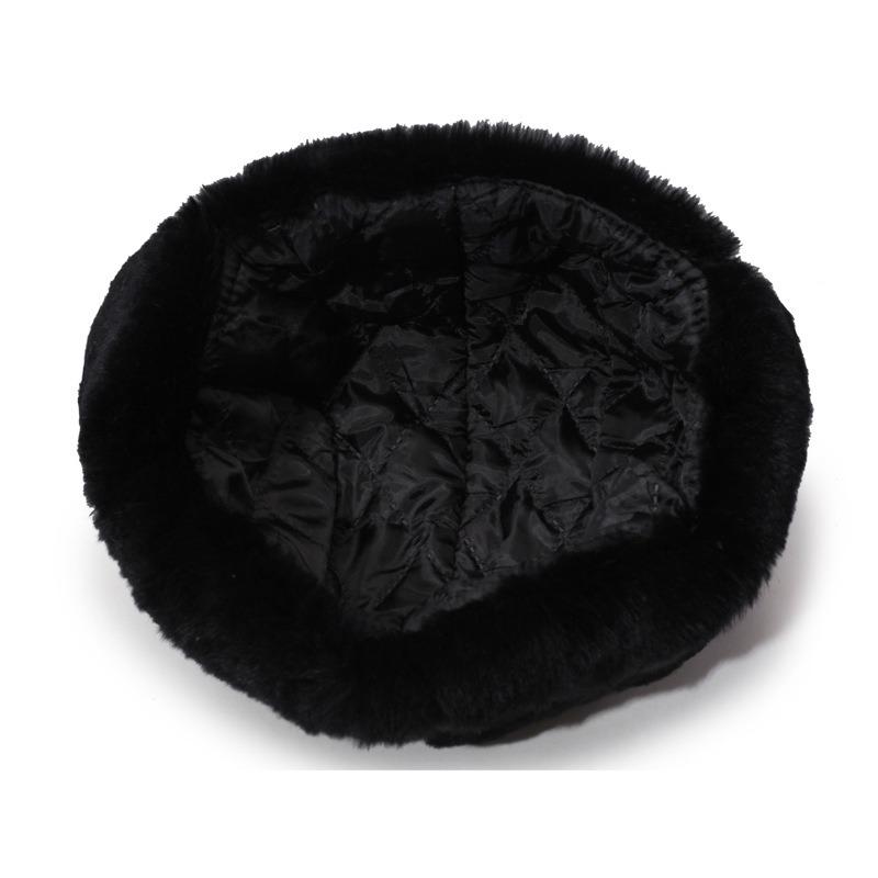 Hat Men's winter real rabbit hair cold-proof women's tide cycling warm fleece thickened cotton hat