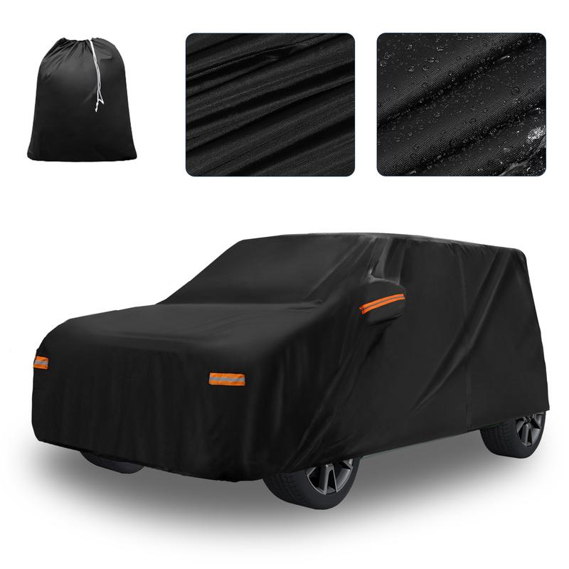 Motoforti Car Cover for Kia Soul 2009-2025 210D-PU Outdoor Full Car Cover All Weather with Door Zipper