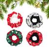 Christmas Ribbon Velvet Elastic Hair Ties for Women and Girls