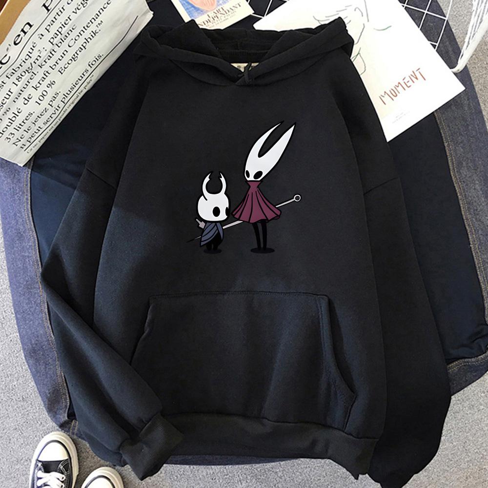 Hollow Knight 2025 Nová mikina Kreslený potisk Fleece Roztomilá mikina na podzim/zimu Unisex oblečení Mikiny Pulovry