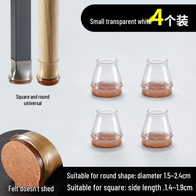 

Thickened Chair & Table Leg Protectors - Wear-Resistant, Silent Pads for Stool & Chair Feet 4 pieces/package