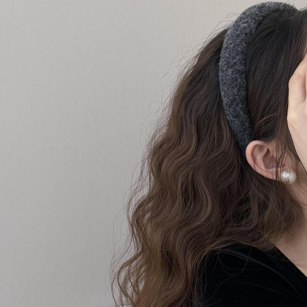 Korejská plyšová čelenka 2024: Podzimní/Zimní edice pro dívky