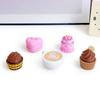 Heart Cake Design Clickers Keychain Portable Stress Reliever Toy With Polylactic Acid Materials