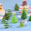Creative Christmas Tree Garden Micro Landscape Accessories Various Christmas Tree Ornaments Resin Crafts Cute Home Decoration