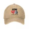 Home Is Where The Dachshund Lives Baseball Cap Unisex Distressed Cotton Snapback Hat Dog Activities Adjustable Fit Caps Hat