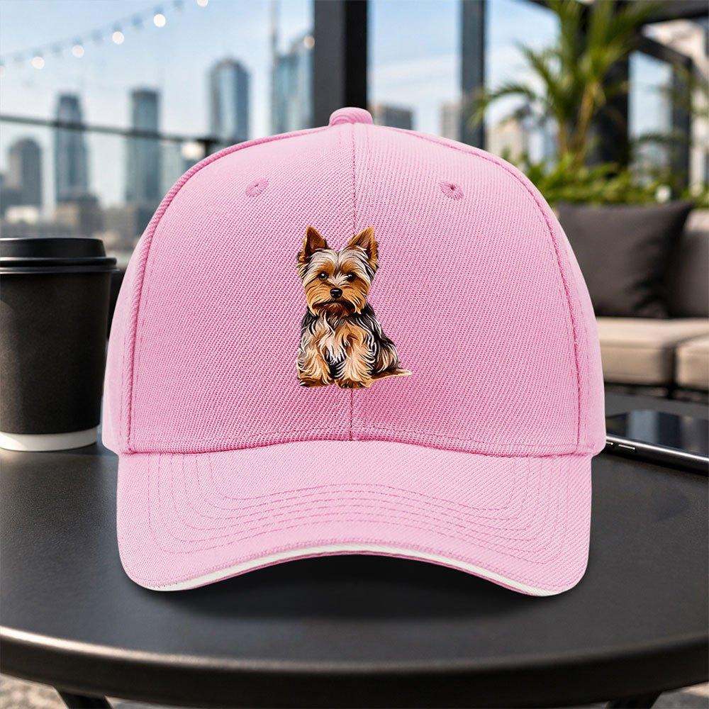 Yorkshire Terrier Print Baseball Cap Unisex Adjustable Duckbill Hat Lightweight Casual Outdoor Gift Multiple Colors