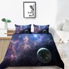 Star Printing Bedding Single Double Bed Full Size 3D Microfiber Universe Printing Pillowcase and Quilt Cover 2/3 Comfortable Home Decoration