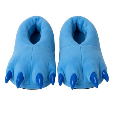 Soft Children's Slippers Paw Stitch 3D Blue With Claws 27-32