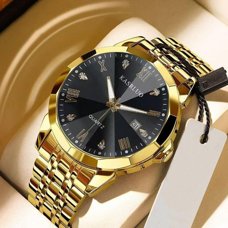 Men's Brand Watch Business Simplicity Trend Calendar Steel Belt High-end Waterproof Men's Watch Exquisite