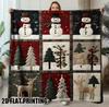 Cozy Christmas Art Throw Blanket Soft Flannel Fabric with Festive All-Season Couch Sofa Travel Blanket - Perfect Holiday Gift