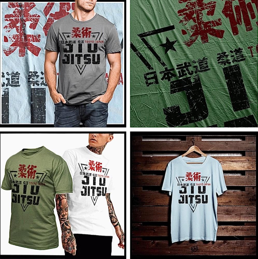 Джиу-джитсу смешанные единоборства бой Токио Япония Японские кандзи футболка Унисекс футболка L