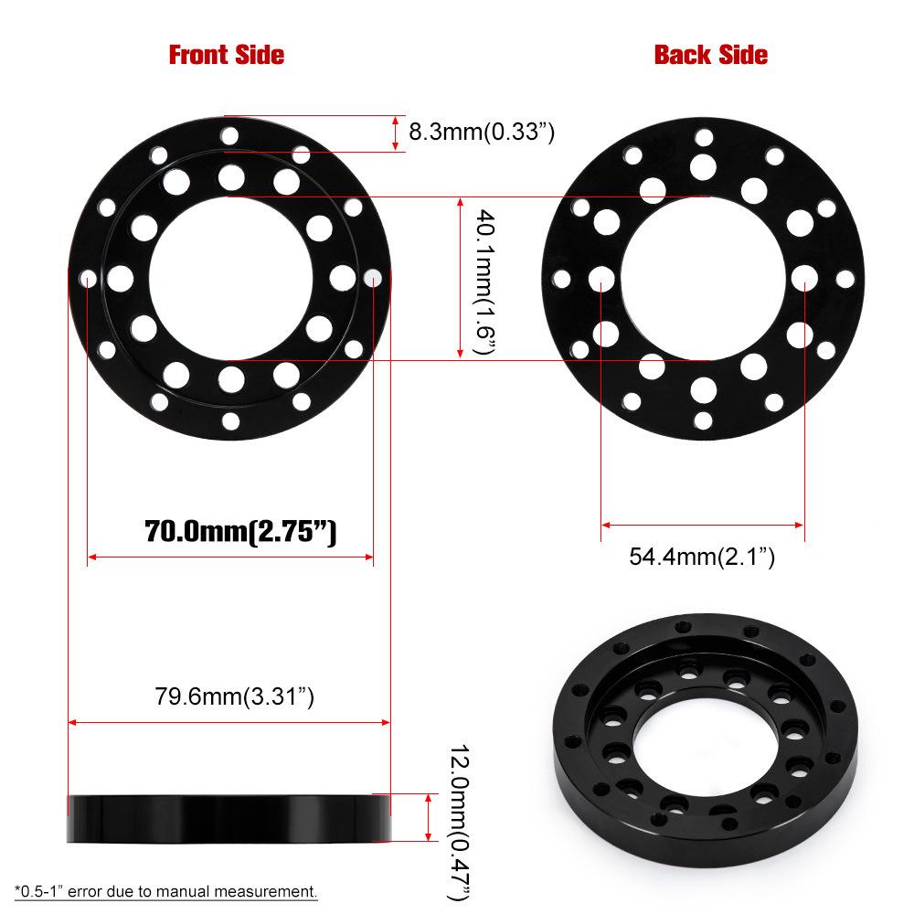 73mm Racing Steering Wheel Adapter Plate for Logitech G25/G27
