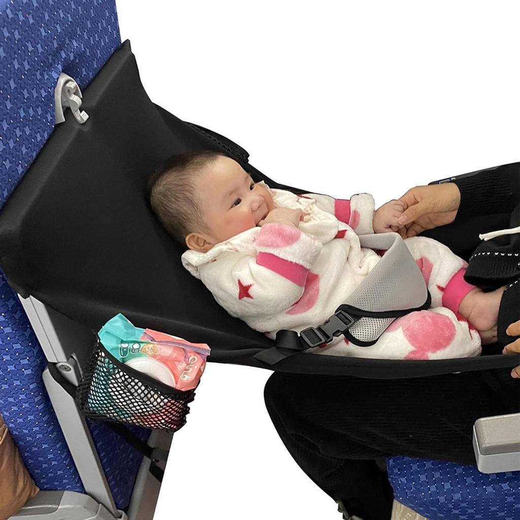 Baby Airplane Bed Baby Bed for Airplane Travel Comfortable Breathable Hammock Extender Foot Rest Portable for Crib Seat Toddler