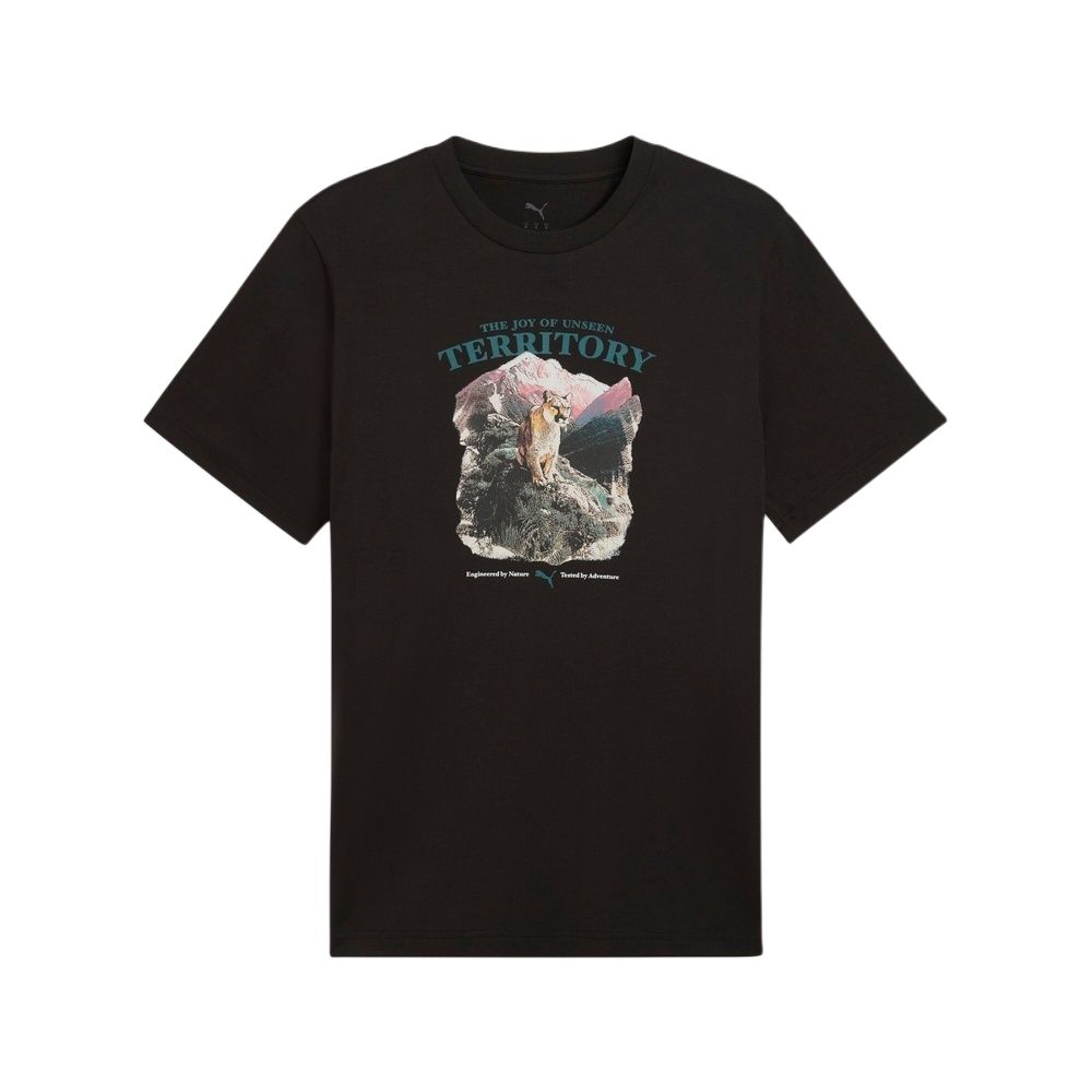 PUMA GRAPHICS T Shirts Men s Black Crew Neck Moderate 636894-01 M