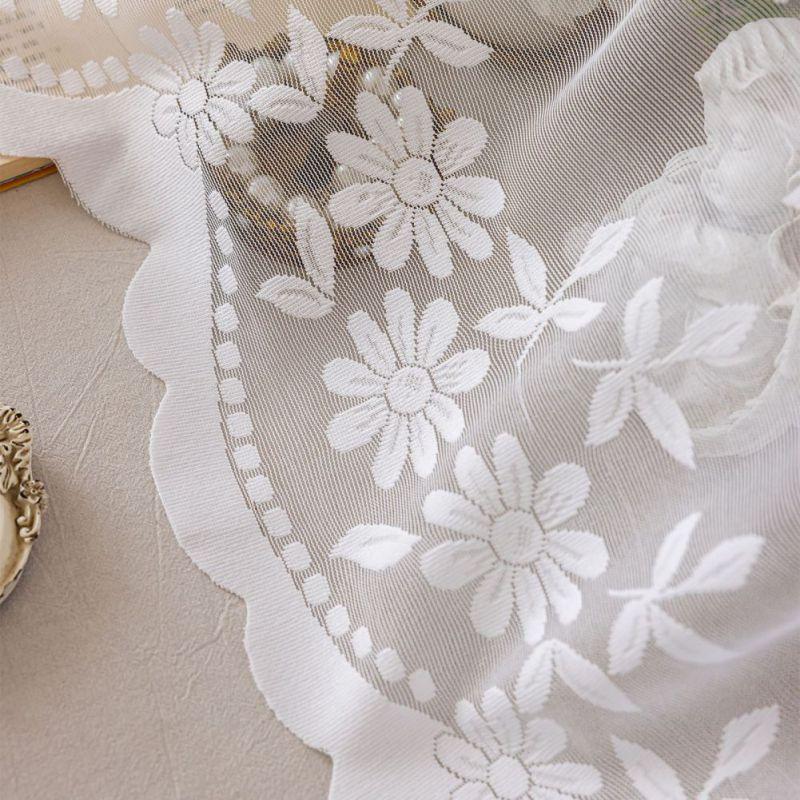 160*300cm Lace Mesh Translucent Curtains Decorative Curtain