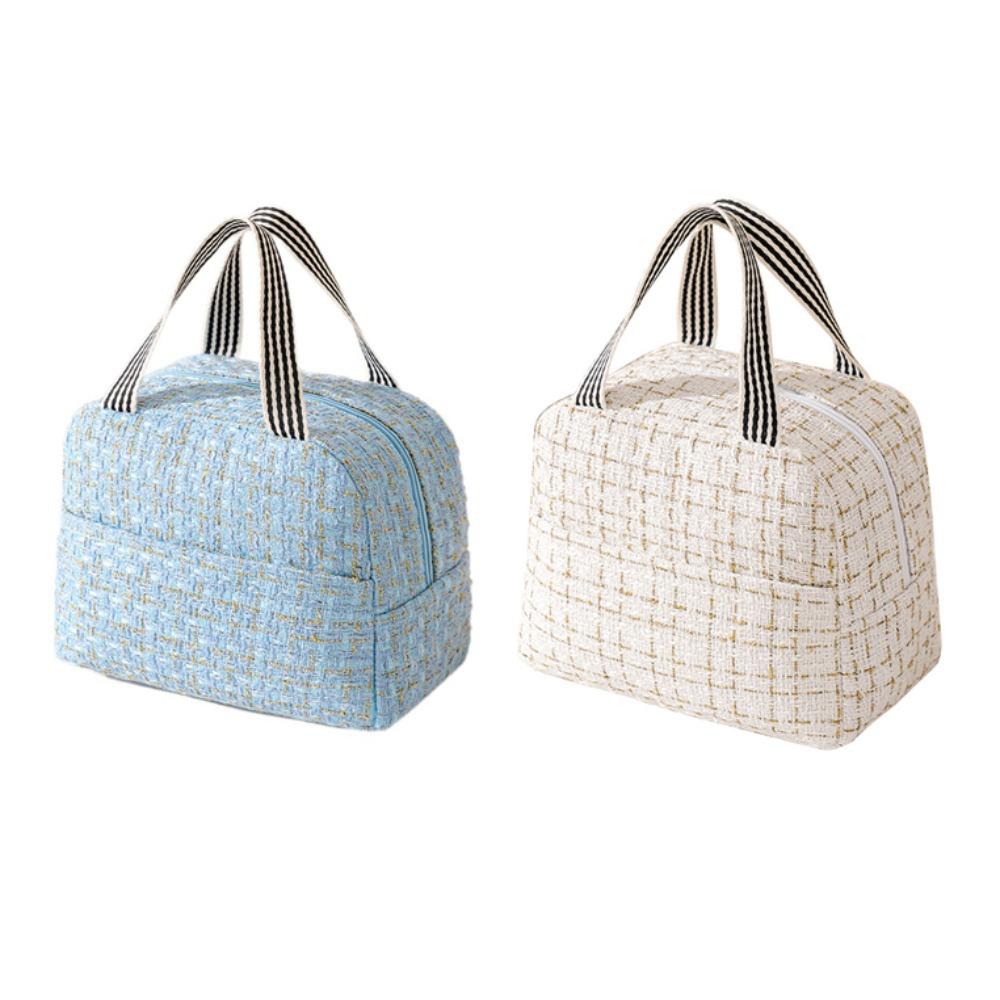 2PCS/SET Fashion Thermal Insulation Bag Large Capacity Cooling Picnic Bag Tote Lunchbox  Students
