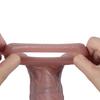 Skin-like Silicone Penis Sleeve - Thick Longer Hollow Structure with Massage Beads Realistic Adult Product