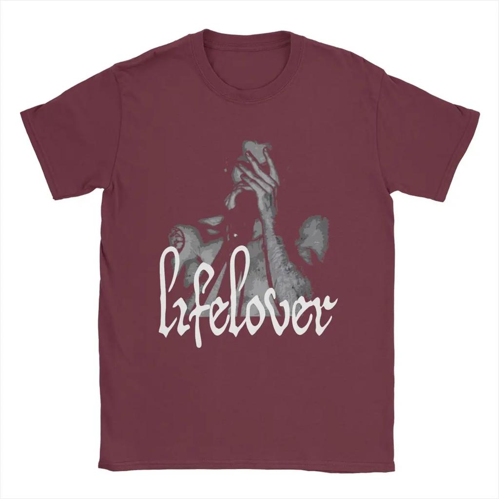 Lifelover Band Men's T Shirt Funny Tee Shirt Short Sleeve Crew Neck T-Shirt Pure Cotton Plus Size Tops