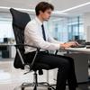 Silla Ergonómica Oficina Malla Nyana Tech | Respaldo Mallado| Reposacabezas Polopiel | Basculante