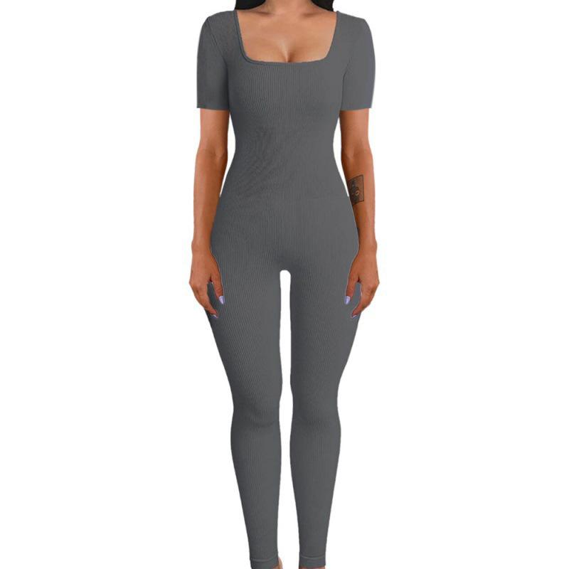 Tuta Slimming a Coste con Scollo Quadrato - Moda Donna Autunno/Inverno 2025
