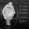Xiaomi 6PCS Luxury Rhinestone Women Watch Heart Jewelry Set Fashion Arabic Dial Ladies Quartz Wristwatches Relogio Feminino Clock Gift