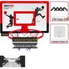 Punch-Free Foldable Basketball and Volleyball Hoop for Kids - Indoor/Outdoor Wall-Mounted Dunk Board