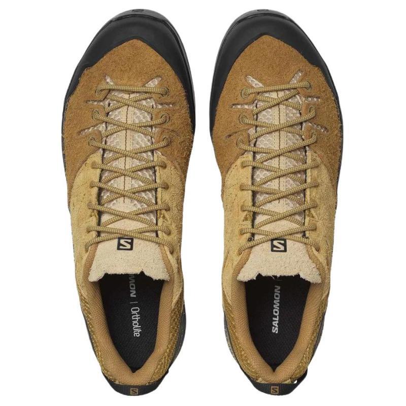 SALOMON X ALP Cushioning Abrasion Resistant Coverage Support Mountaineering Shoes Unisex Brown Sneakers 478763