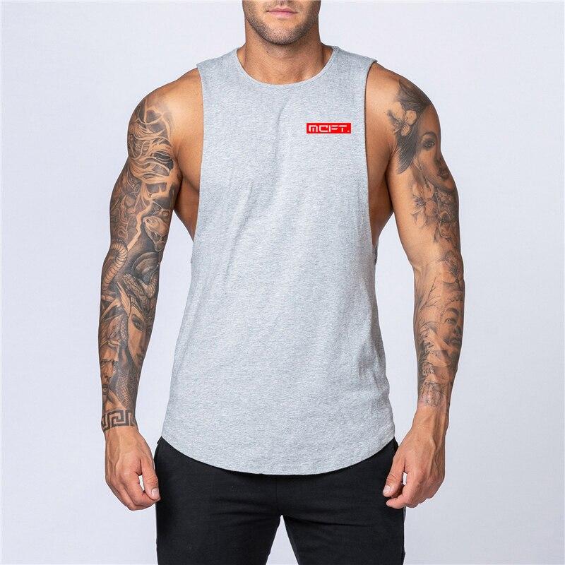 Mesh Fitness Workout Singlets Mens Tank Top Vest Muscle Sleeveless Sportswear Undershirt Gym Stringer Clothing Bodybuilding