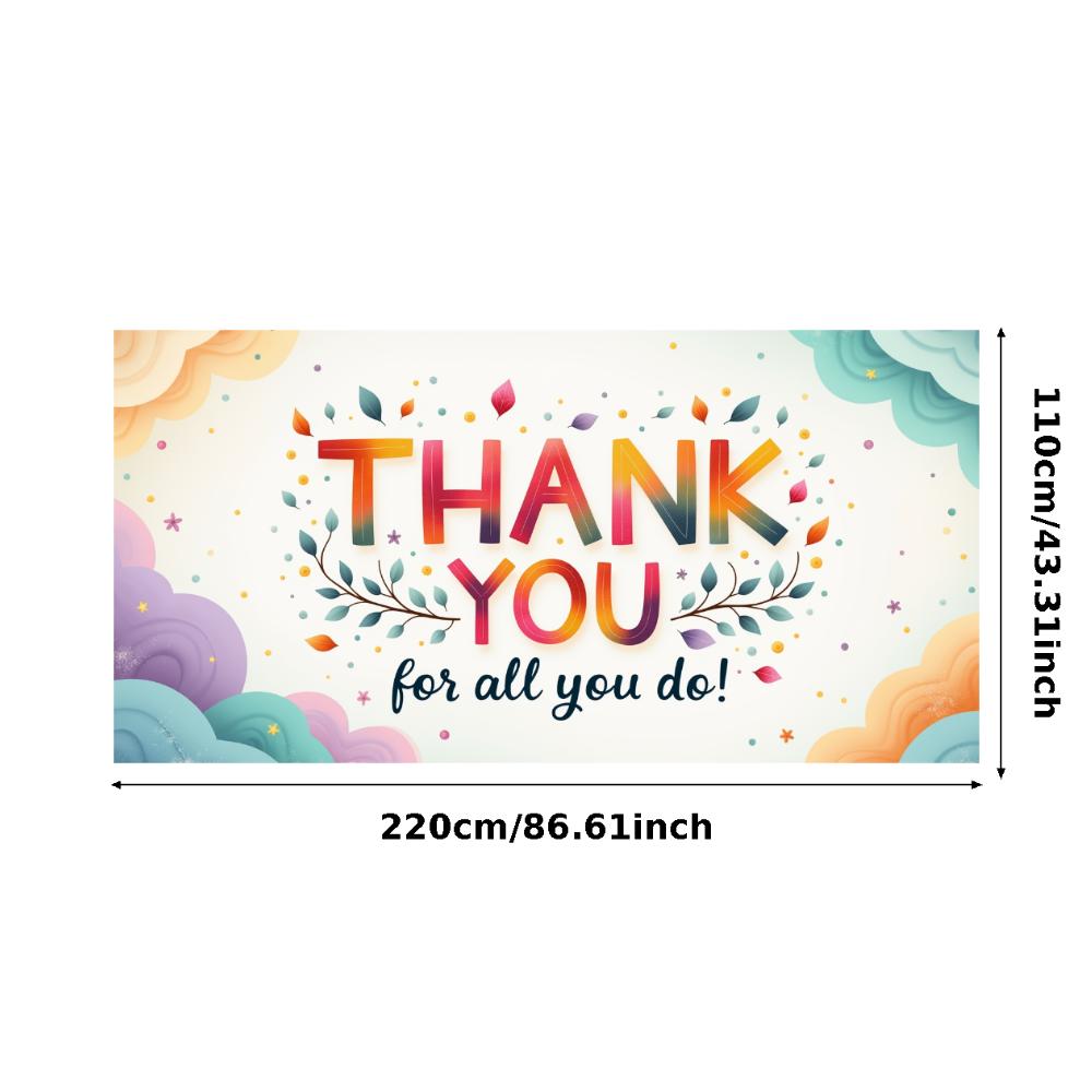 Partybanner Lustiges Thema Dankesbanner Sternmuster Dankbar-Banner für Heimdeko Kundenwertschätzungs-Event Dekoration