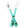 [R0334] - Children's Melamine Cutlery 'Saperlipopette' Green (cactus) - 16 Cm