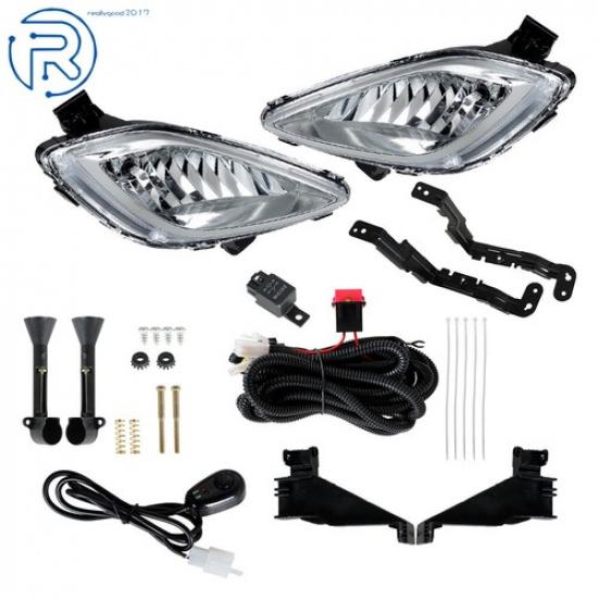 For 2011-2013 Hyundai Elantra Right&Left Side Halogen Fog Lights w/Switch kits