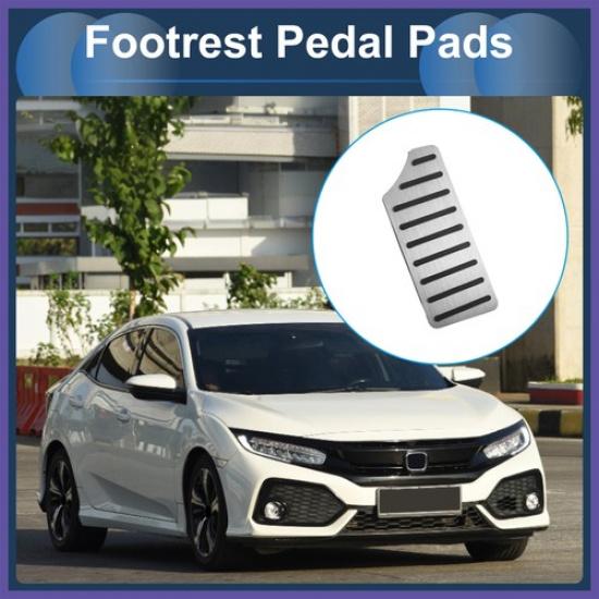 Footrest Pedal Pads Foot Rest Dead Pedal Pad Cover for Honda Civic 16-24