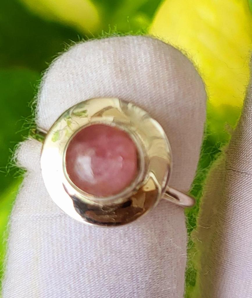 Natural  Pink Tourmaline Gemstone 925 Sterling Silver Designer  Ring Size 5.5 US