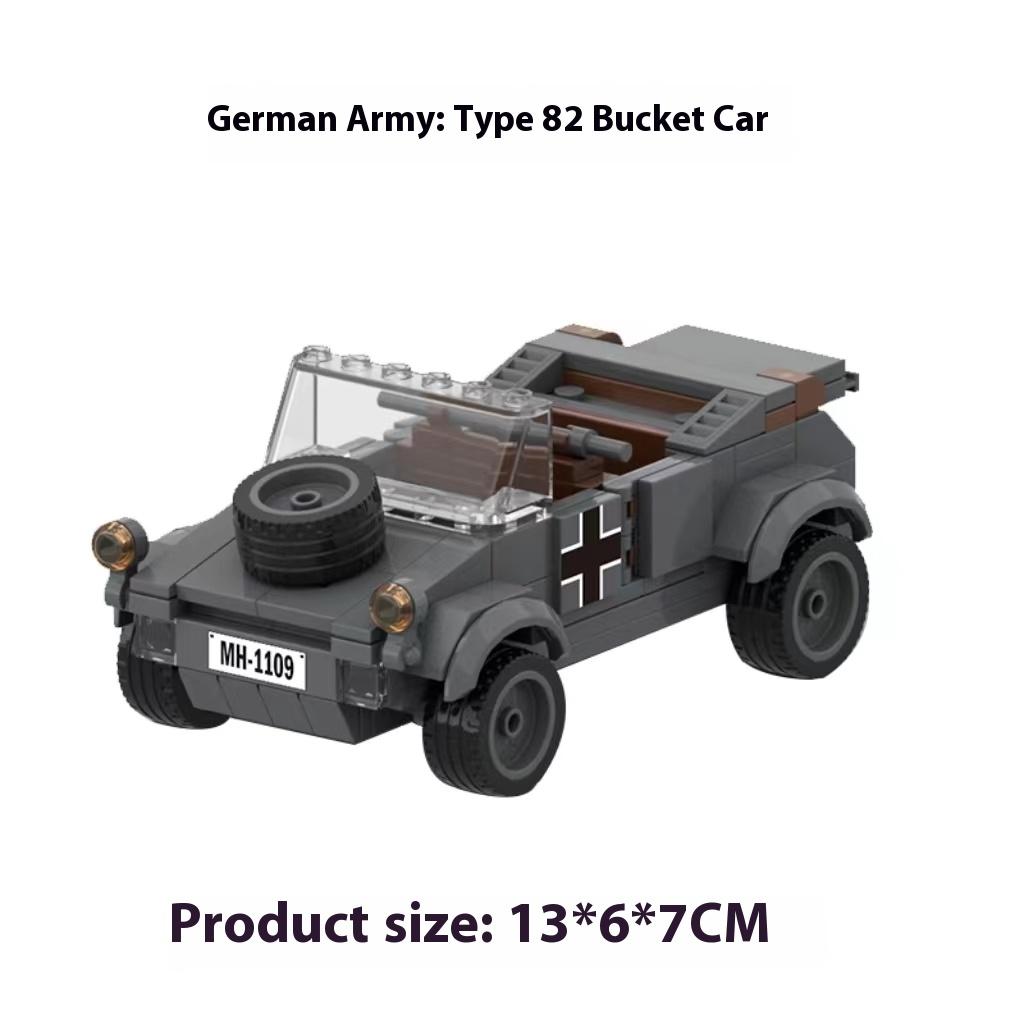 M3A1 Mașină de Recunoaștere Camion M6 M22 Locust WW2 Debarcările din Normandia Regatul Unit SUA Germania Armată Seturi Blocuri de Construcție Cărămizi Jucărie Al Doilea Război Mondial Militar