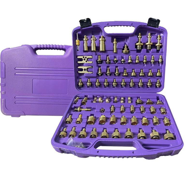 77Pcs Automotive Air Conditioning Leak Test Kit Air Conditioning Leak Detector Repair Tool for Car Truck Auto A/C Compressor
