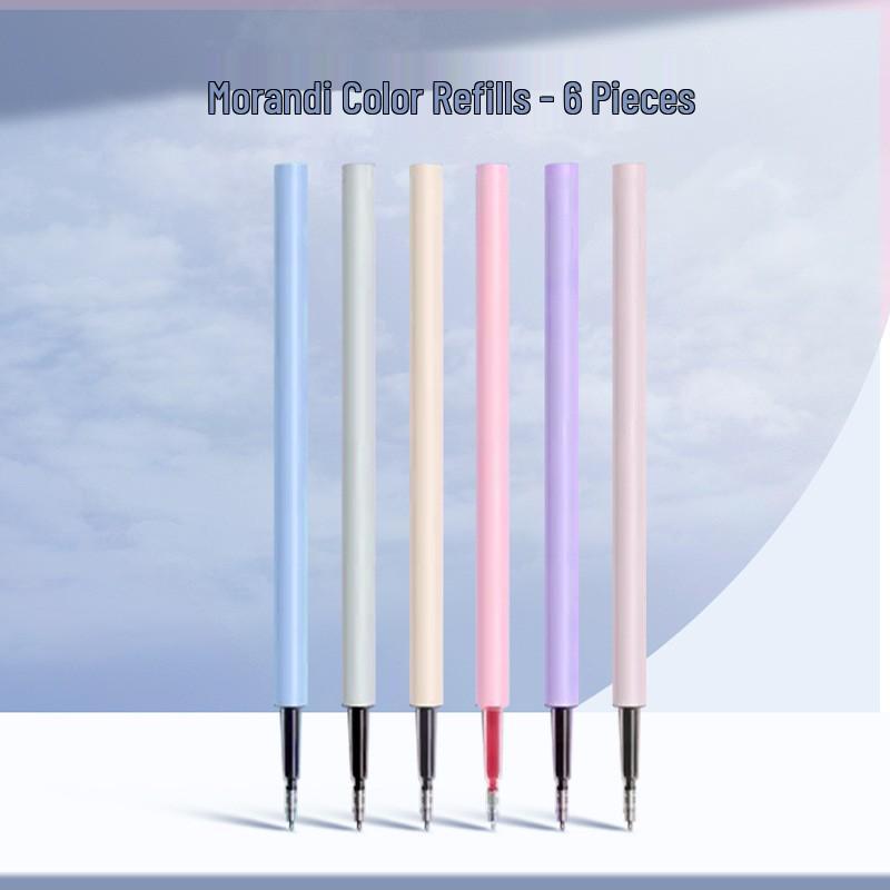 True Color Quick-Dry Click Gel Pen Set - Candy Colors for Student Exam Practice and Signature. 0.5mm